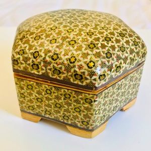 All Over Inlaid Wooden Handmade Jewelry Box | Khatam (includes bonus)